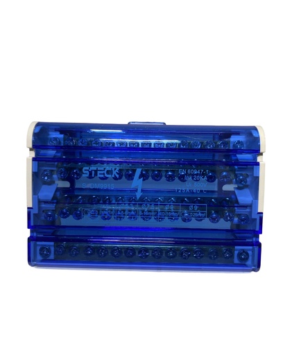 [SDM9915] BLOQUE DE DISTRIBUCION 4P 8 MODULOS 125 A 18 KACC 15 CONEXIONES 