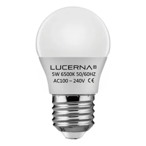 [5WG456K] BOMBILLO LED 5W 450LM 6.500°K IP20 100-240V E27 G45