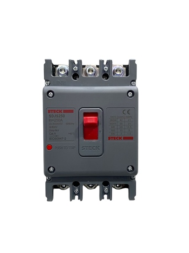 [SDJS250] BREAKER 3X250A CAJA MOLDEADA  42KA 220 VAC - 29 KA 440 VAC SDJS250 STECK