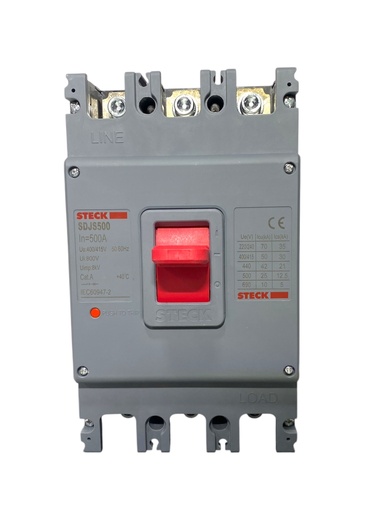 [SDJS500] BREAKER 3X500A CAJA MOLDEADA 70KA 220 VAC - 42KA 440 VAC SDJS500 STECK