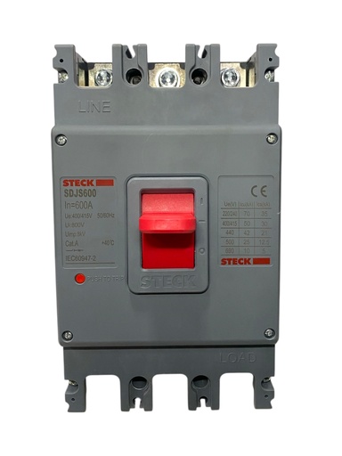[SDJS600] BREAKER 3X600A CAJA MOLDEADA  70KA 220 VAC - 42KA 440 VAC SDJS600 STECK