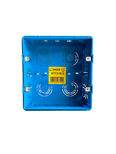 [V71318] CAJA EMPOTRABLE RECTANGULAR 8 MODULOS AZUL V71318 VIMAR