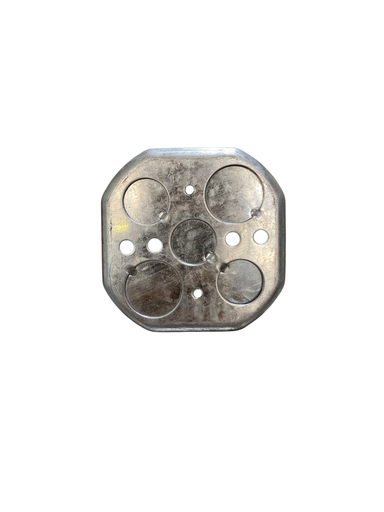 [CA0431] CAJETIN METALICO OCTOGONAL 4" EMT SALIDA 3/4"