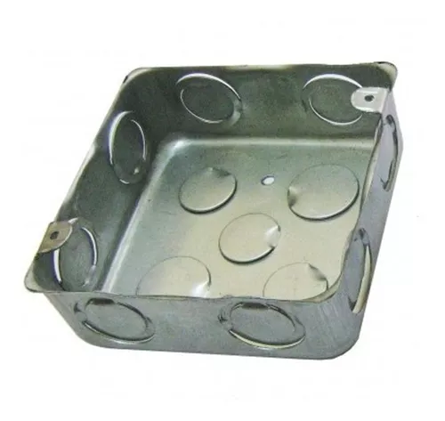 [NE0740] CAJETIN METALICO CUADRADO 4X4"