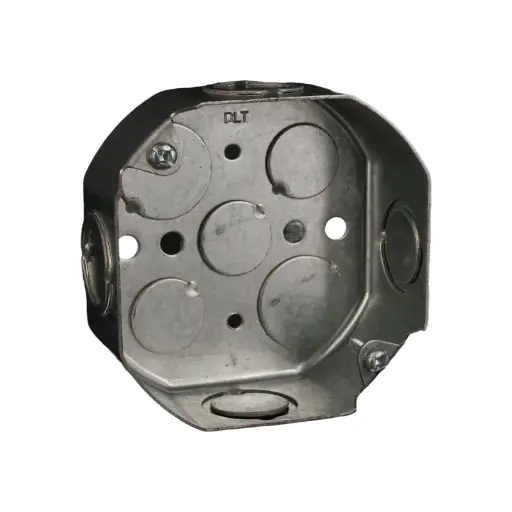 [LE0013T] CAJETIN METALICO OCTOGONAL 4" EMT SALIDA 1/2"