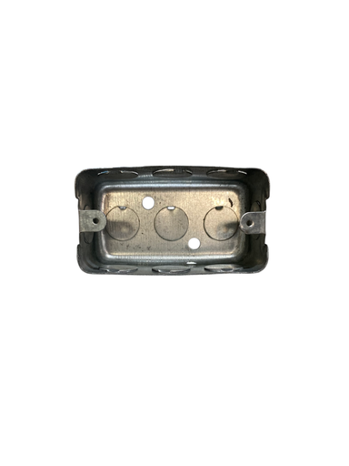 [LE0001T] CAJETIN METALICO RECTANGULAR 4X2" EMT SALIDA 1/2"