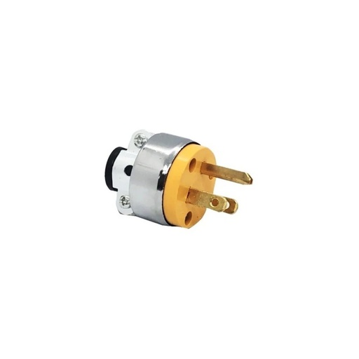 [EET-05] ENCHUFE METALICO 2P+T 110V AMARILLO