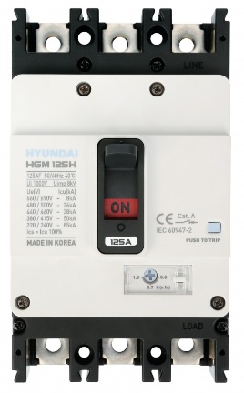 [HGM250L3PT4S0000C00160F] BREAKER 3X160 A CAJA MOLDEADA (BREAKER)  AJUSTABLE HYUNDAI