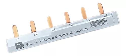 [TQ-EGB06] BARRA DE DISTRIBUCION P/BREAKER TERM. 6 CIRCUITOS 2P 63A