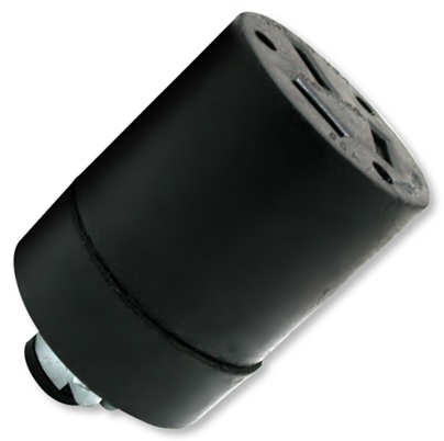 [TOM-11] TOMACORRIENTE AEREO 125-250V 20A 2P+T DE GOMA POLARIZADO NEGRO TOM-11 FERMETAL