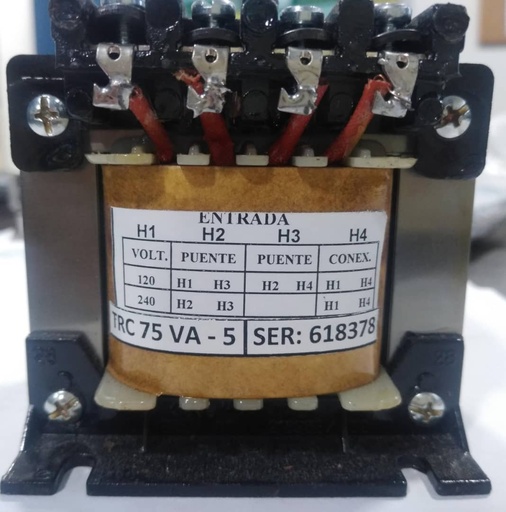 [TT0075VA12-ARC] TRANSFORMADOR DE CONTROL (DE TENSION) 240-120/24-12 Vca 75 VA TT0075VA12-ARC ANTECA