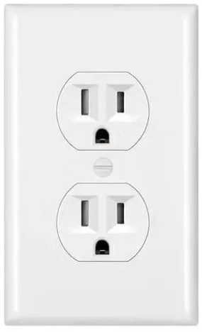 [ETT-17-1] TOMACORRIENTE DOBLE TIPO 270 POLARIZADA BLANCA C/TAPA 15 A 125 V NEMA 5-15R EMPOTRAR ETT-17-1 CLASSIC LUX