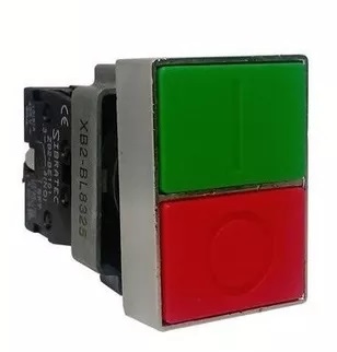 [SLMDNR] PULSADOR DOBLE  METALICO RASANTE