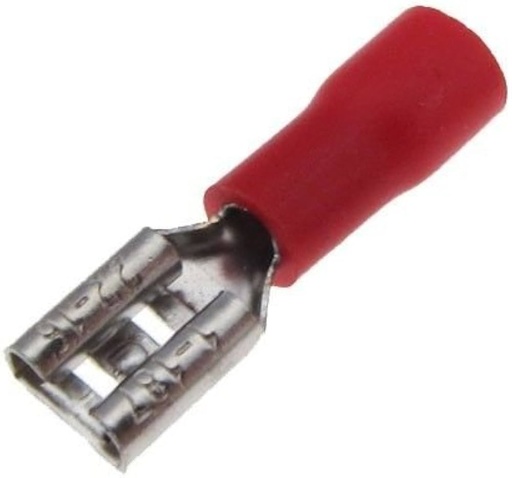 [FDD1-25-187] TERMINAL HEMBRA ROJO 187 P/CABLE 22-16AWG 7/32" 5.6MM