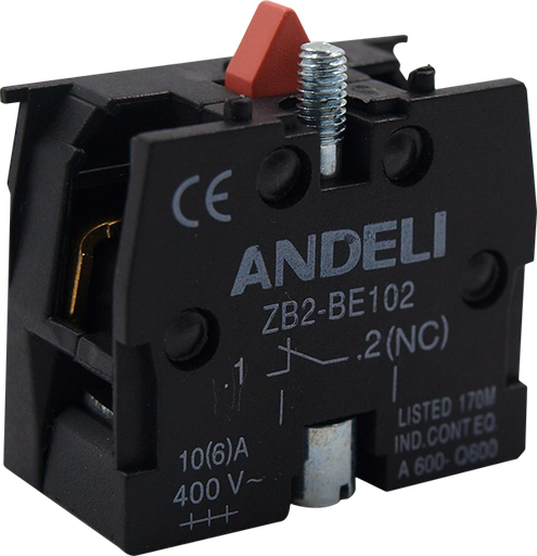 [ZB2-BE102] BLOQUE DE CONTACTO NORMALMENTE CERRADO (NC) 10A 400V
