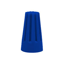 [LD-1038-P2] CONECTOR CAPUCHON AZUL P/CABLE #1.7X0.9CM (PQTE 50PZAS)