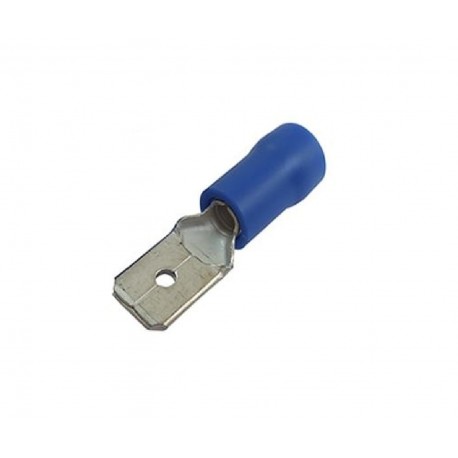 [MDD2-250] TERMINAL MACHO AZUL 250 P/CABLE 16 A 14 D=6.35MM 1/4