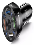 [LD-1752] CARGADOR PARA CARRO 4 PUERTOS USB ILUM-VEN 