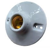 [LD-664-B] SOCATE E27 REDONDO 4" SUPERFICIAL PORCELANA BLANCO 