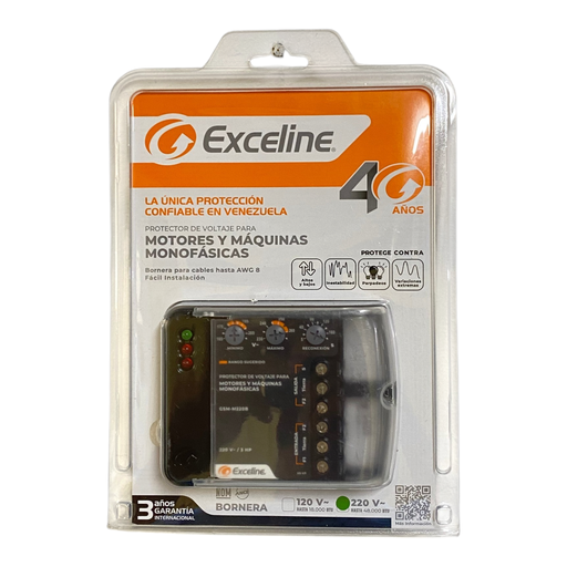 [GSM-M220B] PROTECTOR DE VOLTAJE 1Ø 220 V P/MOTORES Y MAQUINAS MONOFASICAS