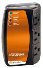 [GSM-TV120] PROTECTOR ELECTRONICO PARA TELEVISORES LCD, LED INCLUYE SUPRESOR DE PICO/ 120VAC EXCELINE