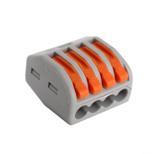 [KV222-414] CONECTOR RAPIDO 1P-4CABLES 32AMP P/CABLE 28-12AWG