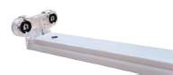 [LD-T8-2x120] BASE DOBLE PARA TUBO LED T8 120CM
