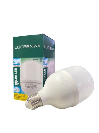 [20WE27] BOMBILLO LED 20W 1.800LM 6.500°K IP20 100-277V  E27