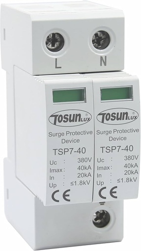 [TSP7 2P AC] SUPRESOR DE PICO 2 POLO AC 255V L+N