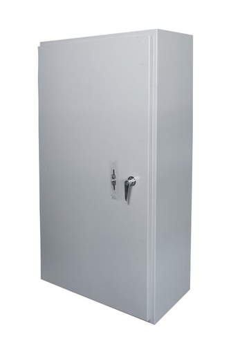 [CDC-INTEL604020] CAJA DE CONTROL 600X400X200mm NEMA 3R USO EXTERIOR C/PUERTA Y CERRADURA DOBLE FONDO PINTURA ELECTROSTATICA GRIS