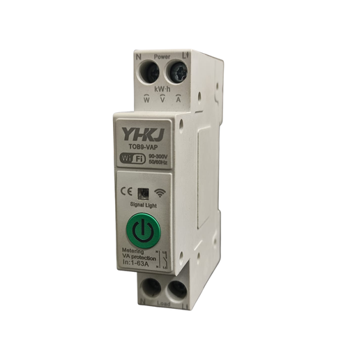 [TOB9-VAP] INTERRUPTOR INTELIGENTE WIFI SWITCH 1-63A 90-300V 50/60HZ YHKJ