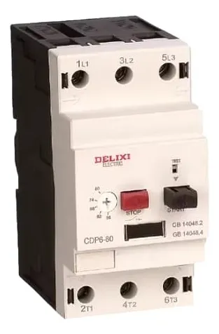 [CDP6-80 40-63A] GUARDAMOTOR 40-63A SERIE CDP6-80 MARCA DELIXI