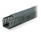 [CNT080X060] CANALETA RANURADA 80x60mm x 2m C/TAPA PVC GRIS