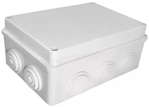 [685.006] CAJA DE DERIVACION PLASTICA 150x110x70mm (6X4,3X2,7") IP55 PREPONCHADA HERMETICA COLOR BLANCO SCAME
