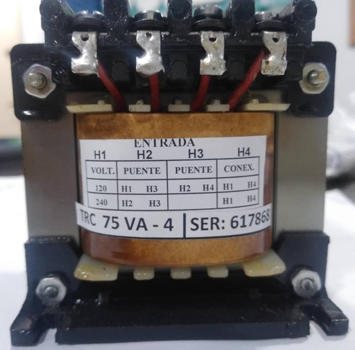 TRANSFORMADOR DE CONTROL (DE TENSION) 240-120/48-24 Vca 75 VA TT0075VA48-ARC ANTECA (copiar)
