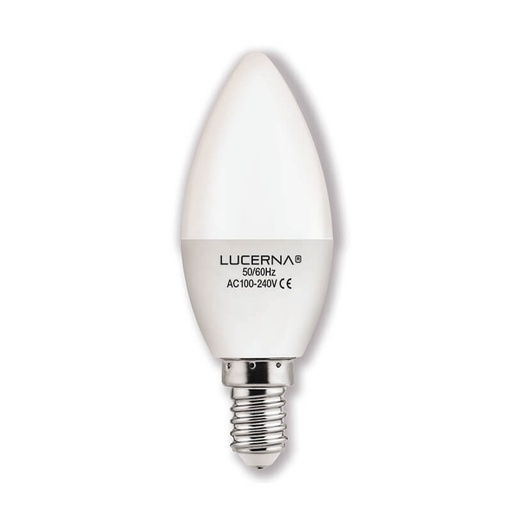 [6WVELA] BOMBILLO LED 6W 540LM 6.500°K IP20 100-240V E14 TIPO VELA