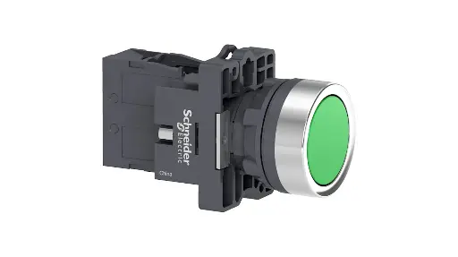 [XA2-EA31] PULSADOR  PLASTICO VERDE (MARCHA) 22MM +1NA XA2