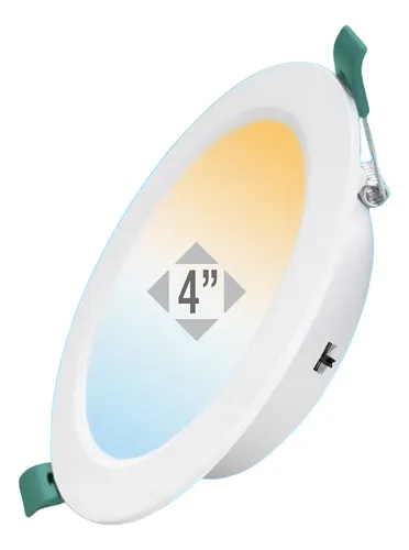 [406 CL 3TONE] PANEL LED 6W REDONDO EMPOTRABLE 3 TONOS (3K,4K Y 6K) 4" COMPACT LUMEN