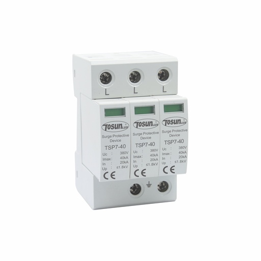 [TSP7 3P AC] SUPRESOR DE PICO 3 POLO L+L+L AC 255V