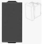 [09013.CM] MODULO INTERRUPTOR CRUZADO 4 VIAS (4-WAYS) 1P 16AX CARBON MATT LINEA NEVE 09013.CM VIMAR