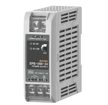 [SPB-060-24] FUENTE ALIMENTACION 110/220VAC SALIDA 24VCC 2,5 A-60W MONTAJE RIEL SIMETRICO