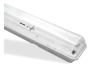 [LUM-LED2X9-CD] CARCASA ANTIPOLVO 60CM TUBO LED 2X9W IP65 CONEXION DOBLE EXTREMO (NO INCLUYE TUBOS T8)