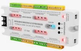 [LD-1868] CONTROLADOR DE INDUCCION DE LUZ LED PARA ESCALERAS 500 W 12/24 Vcc 3 A 32 PASOS LD-1868 ILUM-VEN