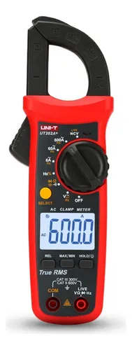 PINZA AMPERIMETRICA AC/DC 600A MULTIMETRO TESTER UNIT UT216C