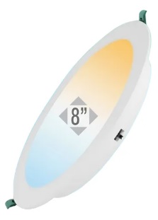 [820CL3T] PANEL LED 20 W REDONDO EMPOTRABLE 3 TONOS (3K, 4K Y 6K) 8" COMPACT LUMEN