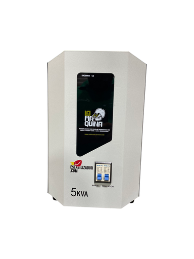 [EV5KVA] ESTABILIZADOR DE VOLTAJE MONOFASICO DE 5 KVA 110/220 VAC CON +/- 25% REGULACION 