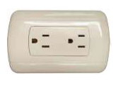 [LD-065] TOMACORRIENTE EUROAMERICANO DOBLE 15A 127/250V LD-065 ILUM-VEN