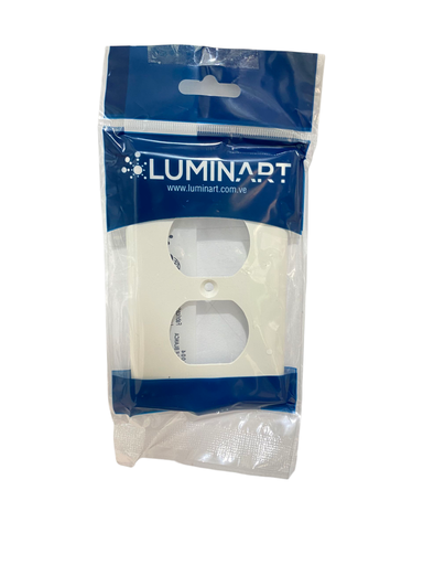 [01-04-1004] TAPA P/TOMACORRIENTE DOBLE BLANCA 