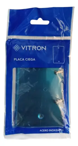 [03-014-190] TAPA CIEGA METALICA RECTANGULAR 4X2" ACERO INOXIDABLE