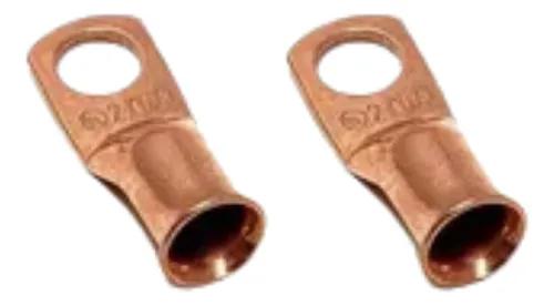 [6X1/4] TERMINAL ANILLO 1H P/CABLE #6AWG OJAL 1/4" COBRE